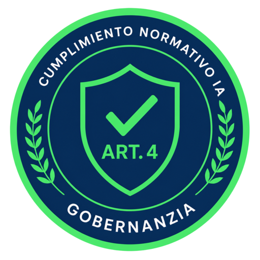 Insignia Cumplimiento normativo en IA · Art. 4 del Reglamento Europeo de IA